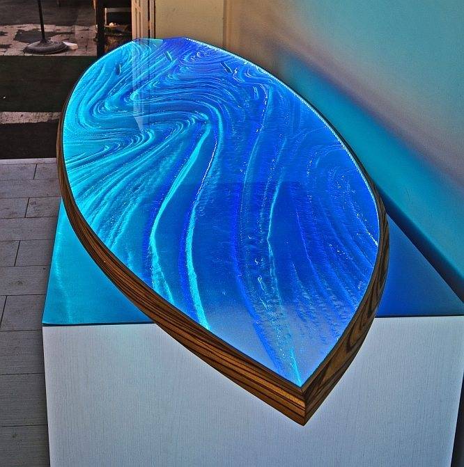 Glass Surfboard lit