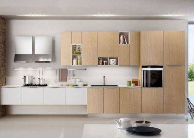 White-glass-countertops-light-wood-cabinet