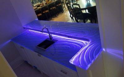 Lighting Glass Countertops with LEDs