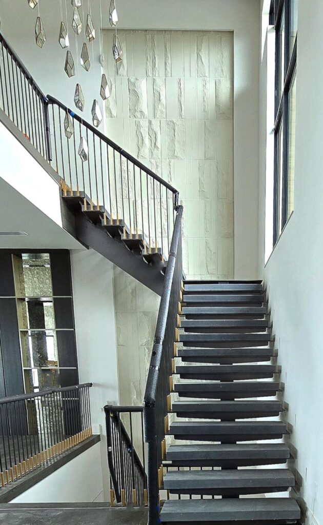 Custom Concrete Stair Treads Florida Downing Designs with custom color