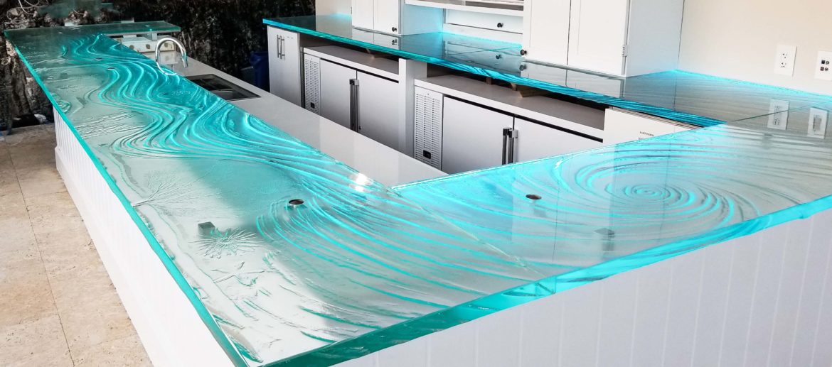 2 Artistic Textured Glass Countertops That Will Astonish You New