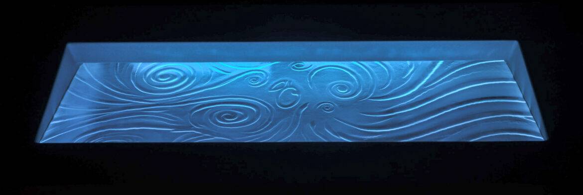 Custom Floating Glass Sinks for Facci Restaurant