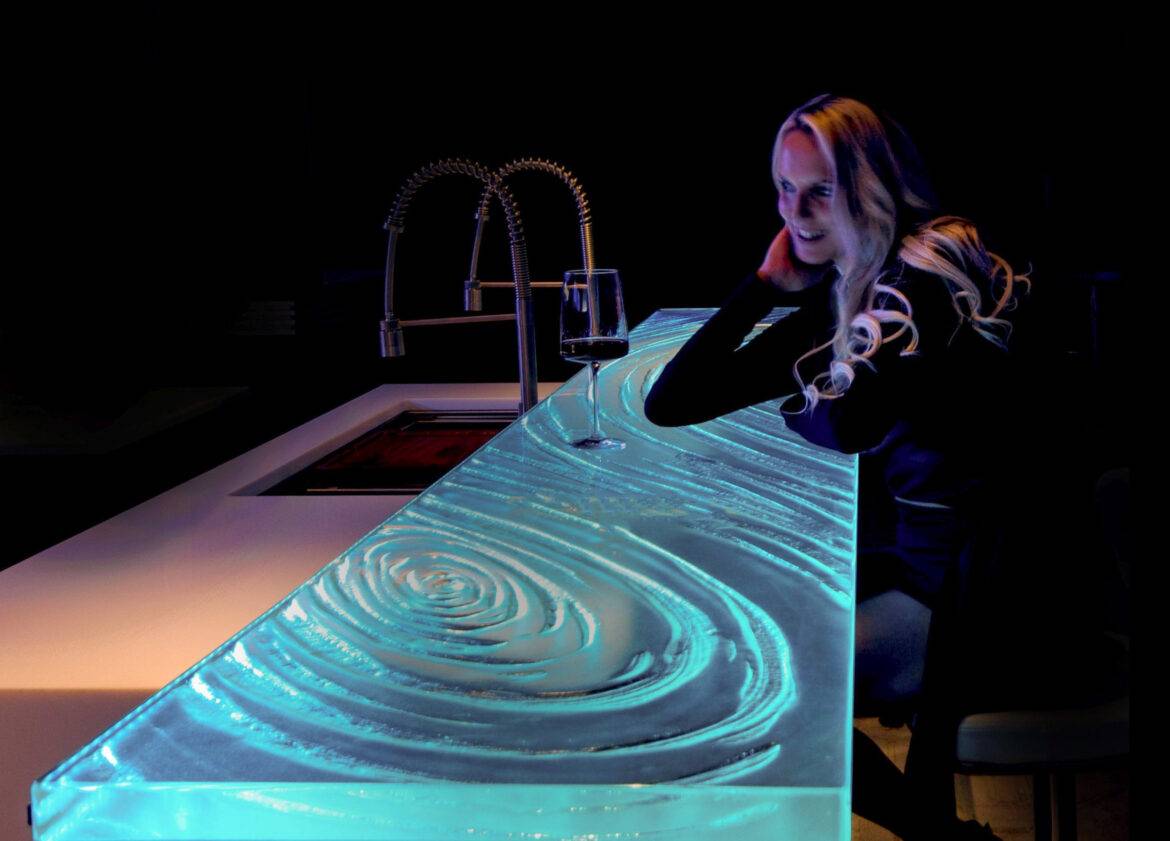Illuminating Glass Countertops