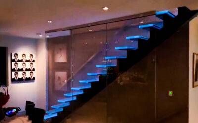Glass Stair Treads in Hollywood, California
