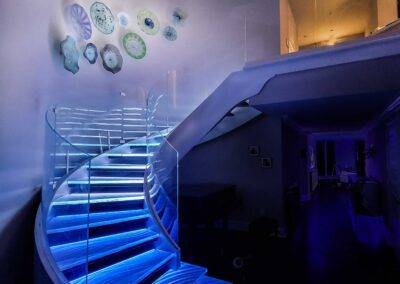 Glass Stair Tread Spiral 2