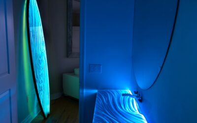 Textured Glass Countersink: Elevate Your Space with a Floating Glass Sink