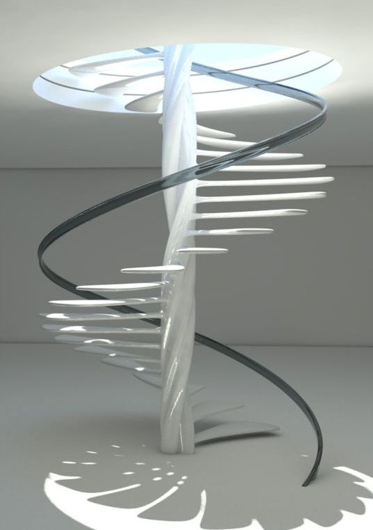 ross lovegrove spiral stair case treads