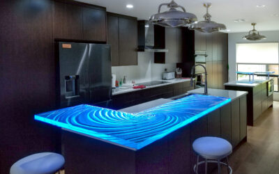 How a Custom Glass Countertop Is Created in Florida