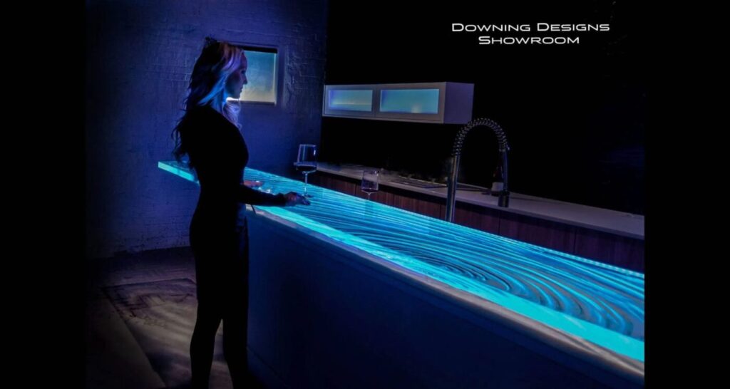 Glass Bar Top from Downing Designs Tampa, Florida