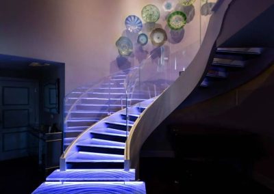 Floating Glass Stair Treads Installation St Petersburg, FL