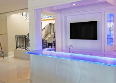 Miami Glass Bar Top and Countertop
