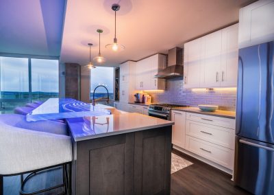 Custom LED Glass Bar Top — Chapel Hill, NC | Downing Designs